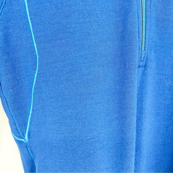Patagonia 1/2 Zip Performance Base Layer Wool Blend Pullover XS Blue - Picture 4 of 6